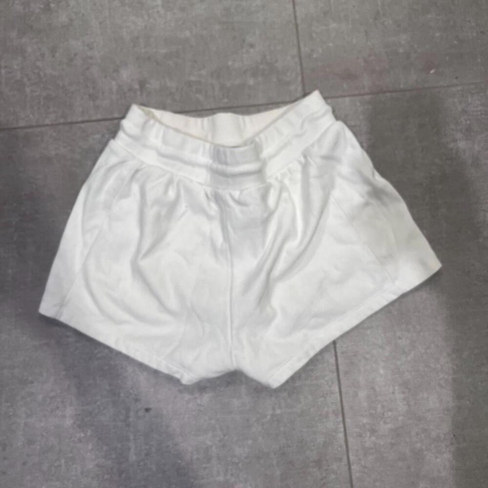 Brandy Melville White Sweat Shorts - Picture 2 of 4